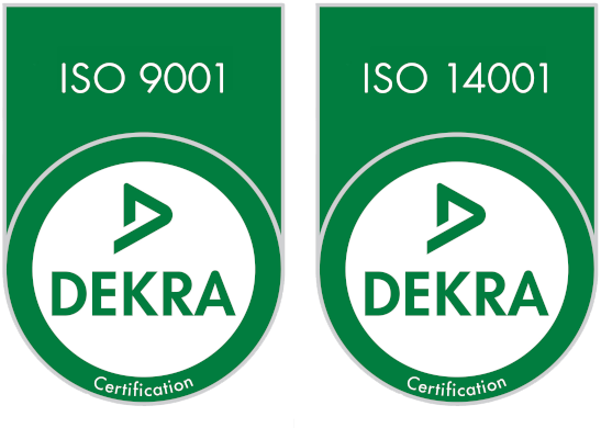 Certification Dekra ISO 9001 et ISO 14001